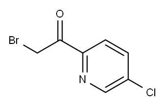 2-BROMO-1-(5-CHLOROPYRIDIN-2-YL)ETHANONE Structure