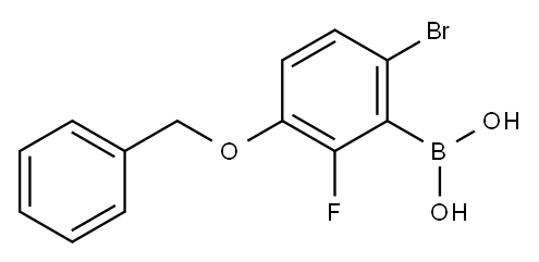 3-(Benzyloxy)-6-bromo-2-fluorophenylboronic acid Structure