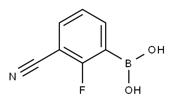 3-Borono-2-fluorobenzonitrile Structure