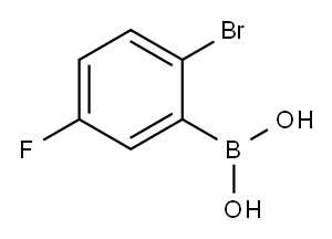 2-Bromo-5-fluorobenzeneboronic acid Struktur