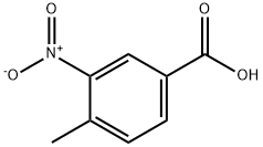 4-甲基-3-硝基苯甲酸, 96-98-0, 结构式