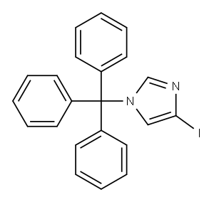4-Iodo-1-tritylimidazole Structure