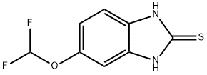 5-(ジフルオロメトキシ)-2-メルカプトベンゾイミダゾール 化学構造式