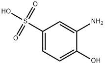 2-アミノフェノール-4-スルホン酸 化学構造式