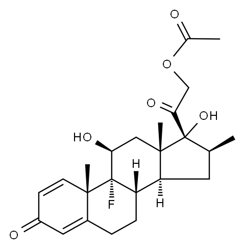 醋酸倍他米松, 987-24-6, 结构式