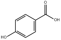 4-ヒドロキシ安息香酸 化学構造式