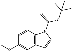N-BOC-5-甲氧基吲哚, 99275-47-5, 结构式