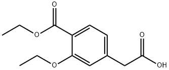 3-Ethoxy-4-ethoxycarbonyl phenylacetic acid Structure