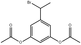 1-(3,5-Diacetoxyphenyl)-1-bromoethane Struktur