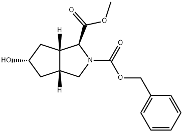 (1S)-2-benzyl 1-methyl 5-hydroxyhexahydrocyclopenta[c]pyrrole-1,2(1H)-dicarboxylate Structure
