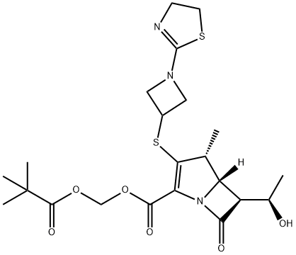 泰比培南酯, 161715-24-8, 结构式