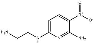 2,6-二氨基-N<SUP>2</SUP>-(2-氨乙基)-5-硝基吡啶, 252944-01-7, 结构式