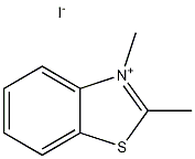 Benzothiazolium, 2,3-dimethyl-, iodide Structure