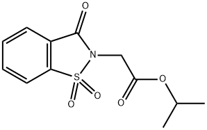 Saccharin N-(2-Acetic Acid Isopropyl Ester)(Piroxicam Impurity F) Structure