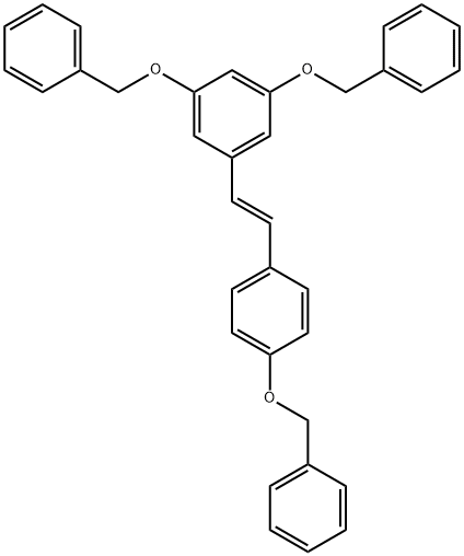 白藜芦醇三苄醚, 89946-06-5, 结构式