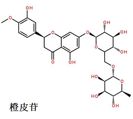 橙皮苷分子结构式