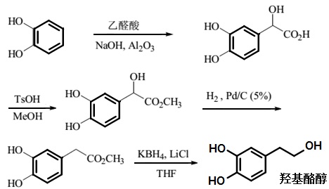 羟基酪醇的合成路线