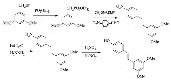 synthesis of Pterostilbene