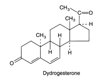 the chemical structure of dydrogesterone