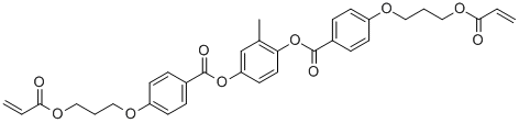 Benzoic acid, 4-[3-[(1-oxo-2-propen-1-yl)oxy]propoxy]-, 1,1'-(2-methyl-1,4-phenylene) ester