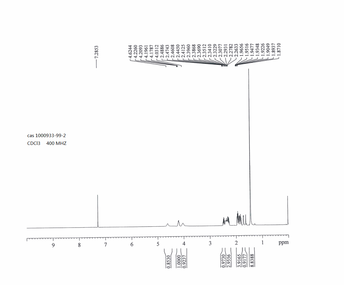 3]庚烷(1000933-99-2)核磁图 1 hnmr)产品基本信息 产品名称:2(boc