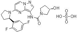 分子结构拉罗替尼;(3s)-n-[5-[(2r)-2-(2,5-二氟苯基)-1-吡咯烷基]