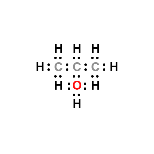 c3h8o lewis structure