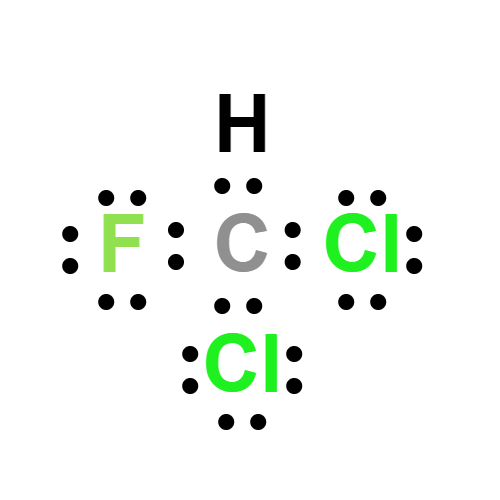 chcl2f lewis structure