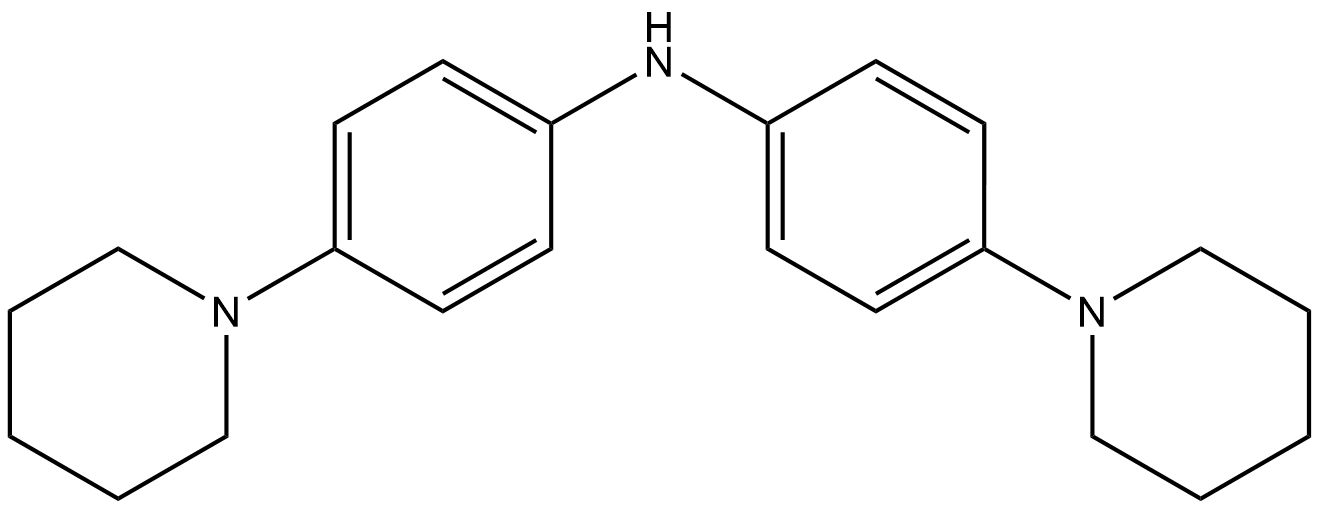 4-(1-Piperidinyl)-N-[4-(1-piperidinyl)phenyl]benzenamine Structure