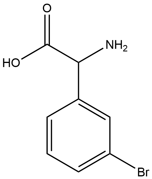 3-溴-DL-苯甘氨酸,150174-93-9,结构式