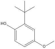 丁基羟基茴香醚,25013-16-5,结构式