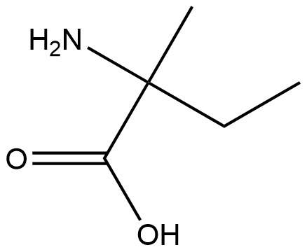 DL-2-氨基-2-甲基丁酸,595-39-1,结构式