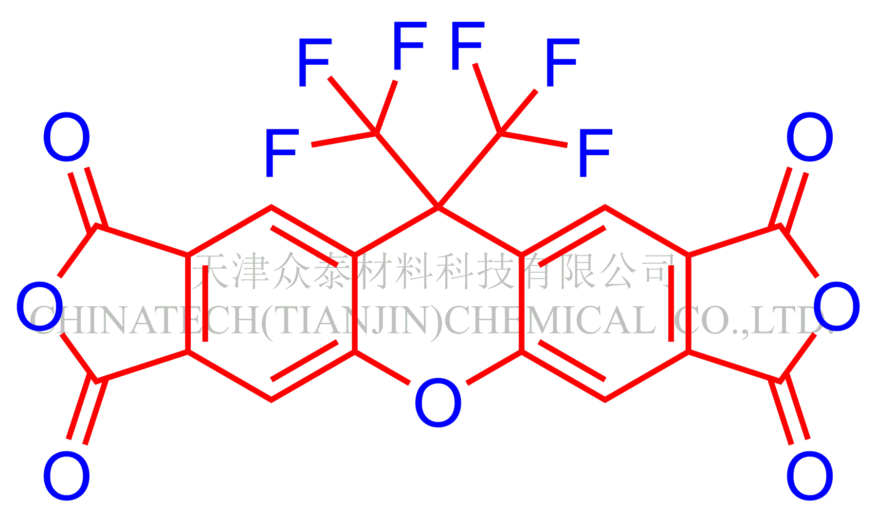 9,9-双(三氟甲基)-2,3,6,7-氧杂蒽四羧基二酐（6FCDA） 产品图片