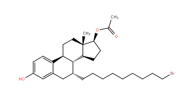 (7A,17B)- 7-(9-溴壬基)雌甾-1,3,5(10)-三烯-3,17-二醇 17-醋酸酯 产品图片