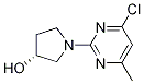 (R)-1-(4-氯-6-甲基-嘧啶-2-基)-吡咯烷-3-醇, , 结构式