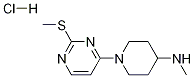 Methyl-[1-(2-methylsulfanyl-pyrimidin-4-yl)-piperidin-4-yl]-amine hydrochloride Structure