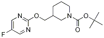 3-(5-氟嘧啶-2-基氧基甲基)-哌啶-1-羧酸叔丁基酯 结构式