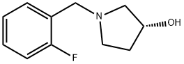 (R)-1-(2-Fluoro-benzyl)-pyrrolidin-3-ol Struktur