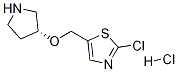 2-Chloro-5-((R)-pyrrolidin-3-yloxymethyl)-thiazole hydrochloride 结构式