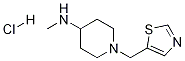 甲基-(1-噻唑-5-基甲基-哌啶-4-基)-胺盐酸盐, , 结构式