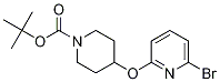 4-(6-Bromo-pyridin-2-yloxy)-piperidine-1-carboxylic acid tert-butyl ester Struktur