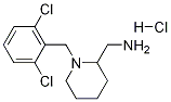 C-[1-(2,6-Dichloro-benzyl)-piperidin-2-yl]-methylamine hydrochloride Structure