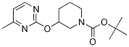 3-(4-甲基-嘧啶-2-基氧基)-哌啶-1-羧酸叔丁基酯,,结构式