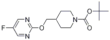 4-(5-Fluoro-pyrimidin-2-yloxymethyl)-piperidine-1-carboxylic acid tert-butyl ester Structure