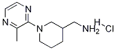 C-[1-(3-Methyl-pyrazin-2-yl)-piperidin-3-yl]-methylamine hydrochloride Structure