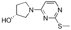 (R)-1-(2-Methylsulfanyl-pyrimidin-4-yl)-pyrrolidin-3-ol 化学構造式