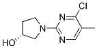 (R)-1-(4-Chloro-5-methyl-pyrimidin-2-yl)-pyrrolidin-3-ol 化学構造式