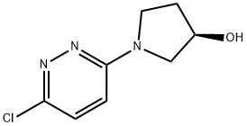 (R)-1-(6-クロロピリダジン-3-イル)ピロリジン-3-オール 化学構造式