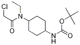 (1R,4R)-{4-[(2-Chloro-acetyl)-ethyl-aMino]-cyclohexyl}-carbaMic acid tert-butyl ester,,结构式