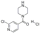 (2-Chloro-pyridin-4-yl)-piperazin-1-yl-Methanone hydrochloride 化学構造式